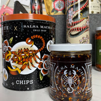Salsa Macha Chile Crisp and Chips