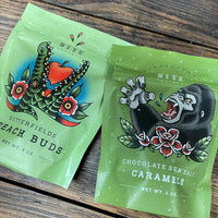 Sea Salt Caramels and Peach Buds