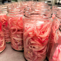 Pickling Red Onions