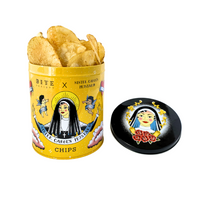 Sister Carol's Mustard Kennebec Potato Chip Tin