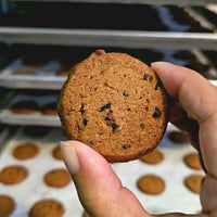 Espresso cookie with cocoa nib
