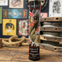 Oat Flip Cookie -- No Added Gluten in this Koi themed tin