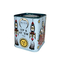 Bite Society Up & At 'Em Tea / Earl Grey Tea / Art Tea Tins / Tattoo Tea Tins / Cool Tea Baskets