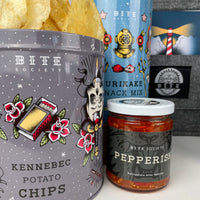 Kennebec Potato Chips, Pepperish, and Furikake Mix