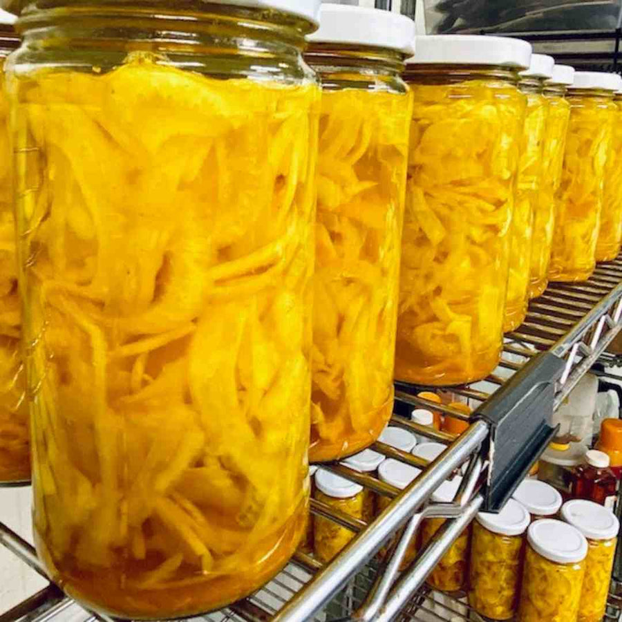 Pickled Fennel ready to label at Bite Society