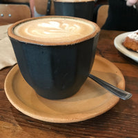 Sumatran Coffee with steamed milk/ Bite Society Seattle