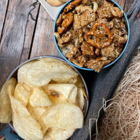 Furikake Snack Mix and Potato Chips